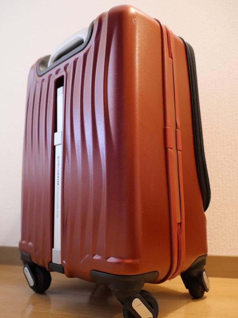 超静音キャリーケース 34L フロントオープン 機内持込み可 ストッパー付