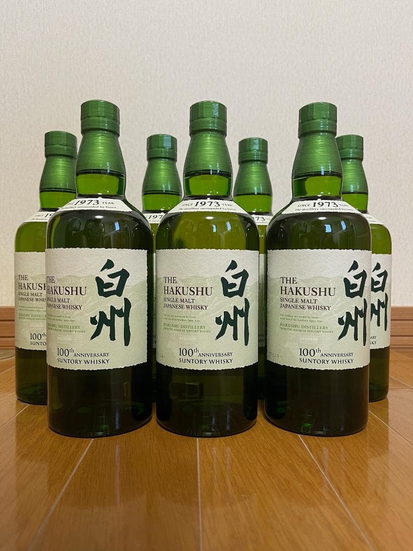 サントリー　白州　限定　100周年ラベル　ノンビンテージ　７００ml　７本セット