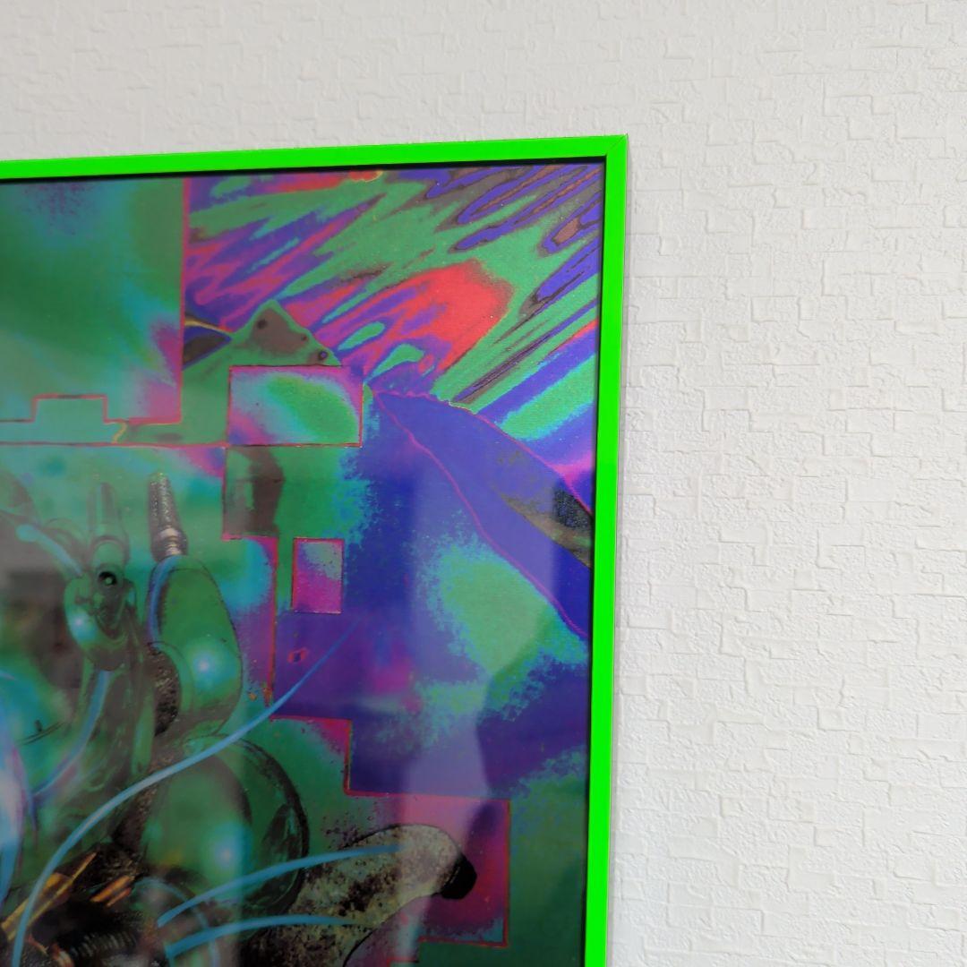 攻殻機動隊 士郎正宗 1990年代 ヴィンデージポスター B3 蛍光グリーン