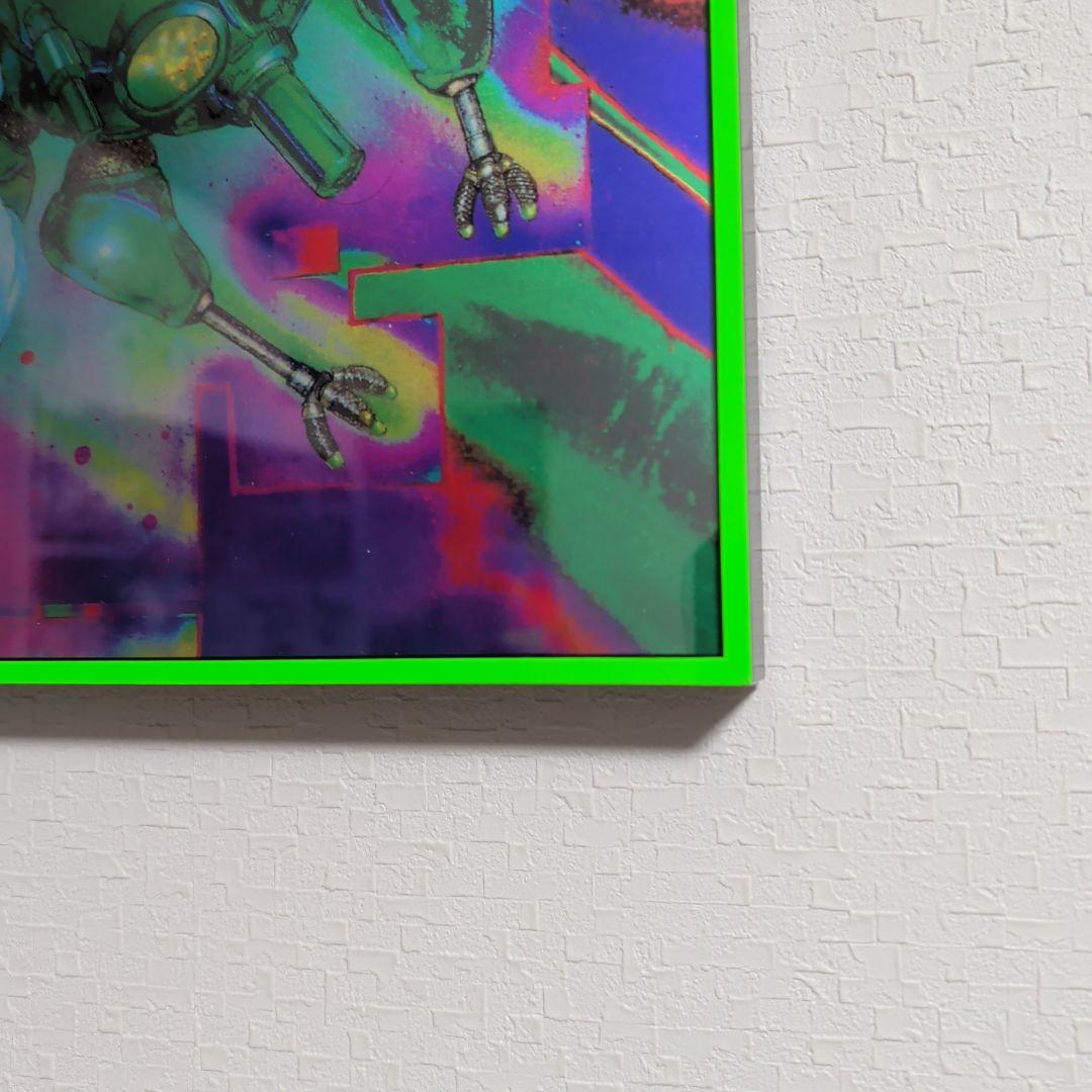 攻殻機動隊 士郎正宗 1990年代 ヴィンデージポスター B3 蛍光グリーン