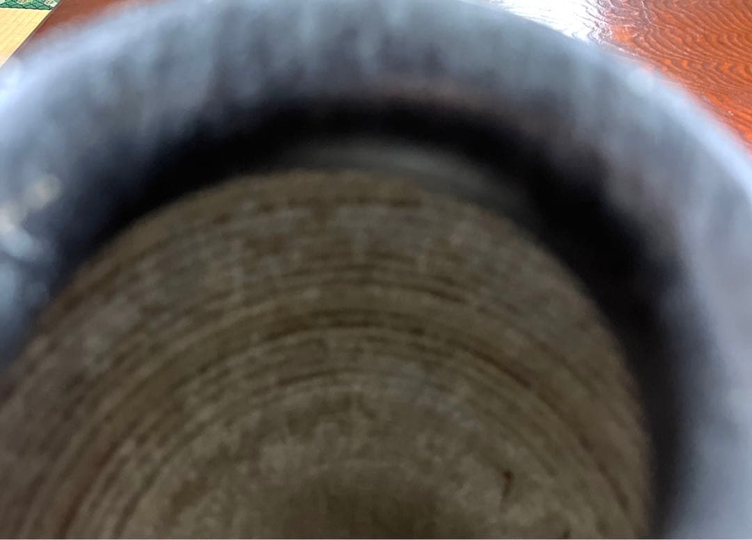 大理石　オニキス　壺　花瓶　台座付き