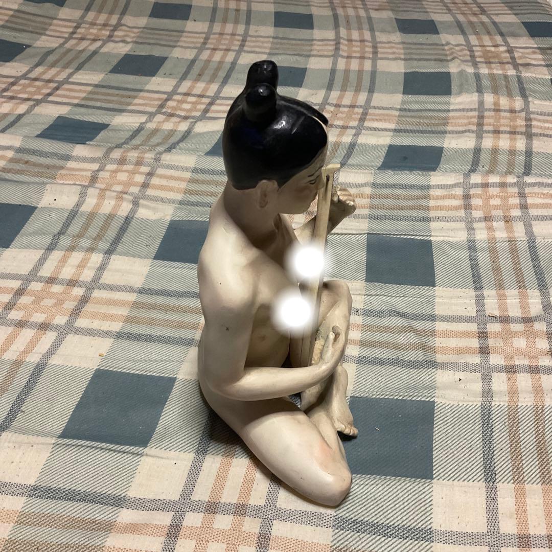 裸弁天様　座像　FRP造形人形。