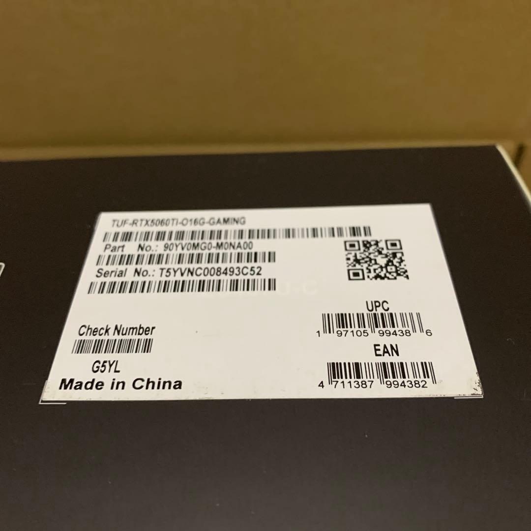 グラフィックボード・グラボ・ビデオカード ASUS GeForce RTX 5060 TI OC 16G