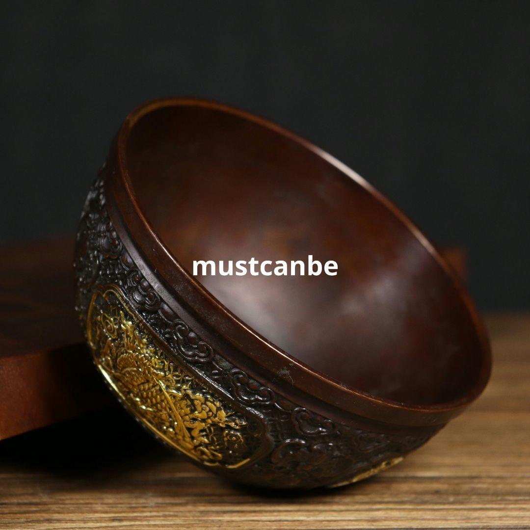 銅器 麒麟聚宝盆 家内 応接間 事務室 卓上 装飾品 開運 風水 工芸品 置物