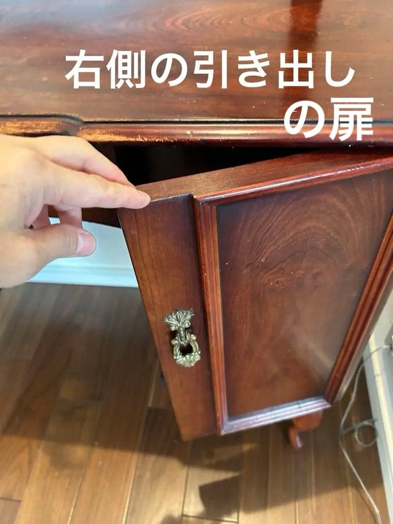 レトロ・アンティークドレッサー・木製クラシック家具ミラー・椅子無し・直接取引可