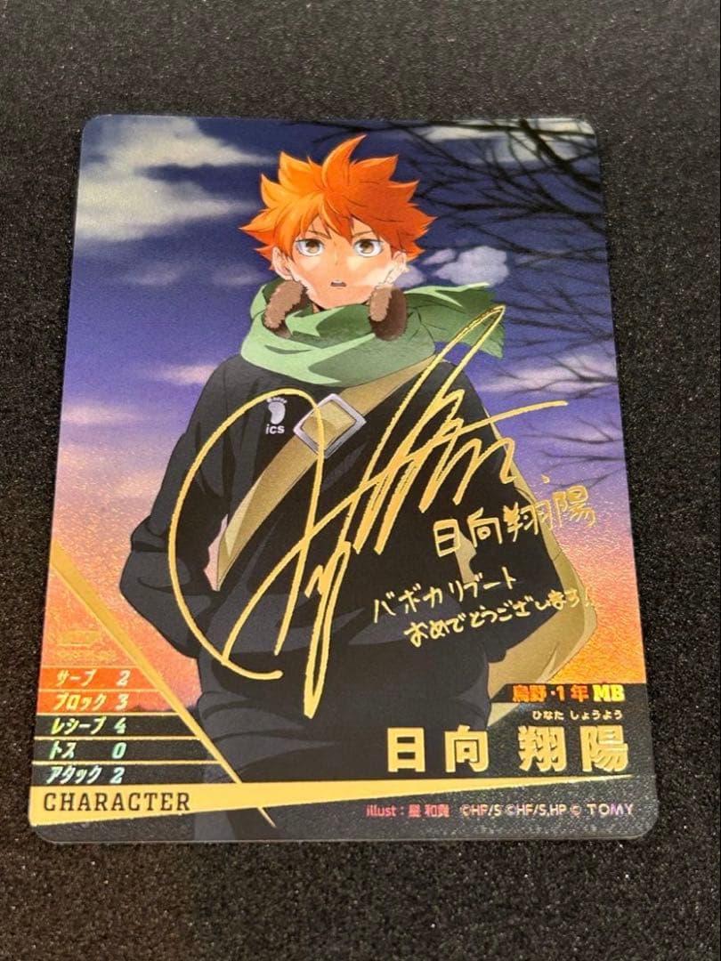 ハイキュー　バボカ　日向翔陽　5枚＋サイン１枚