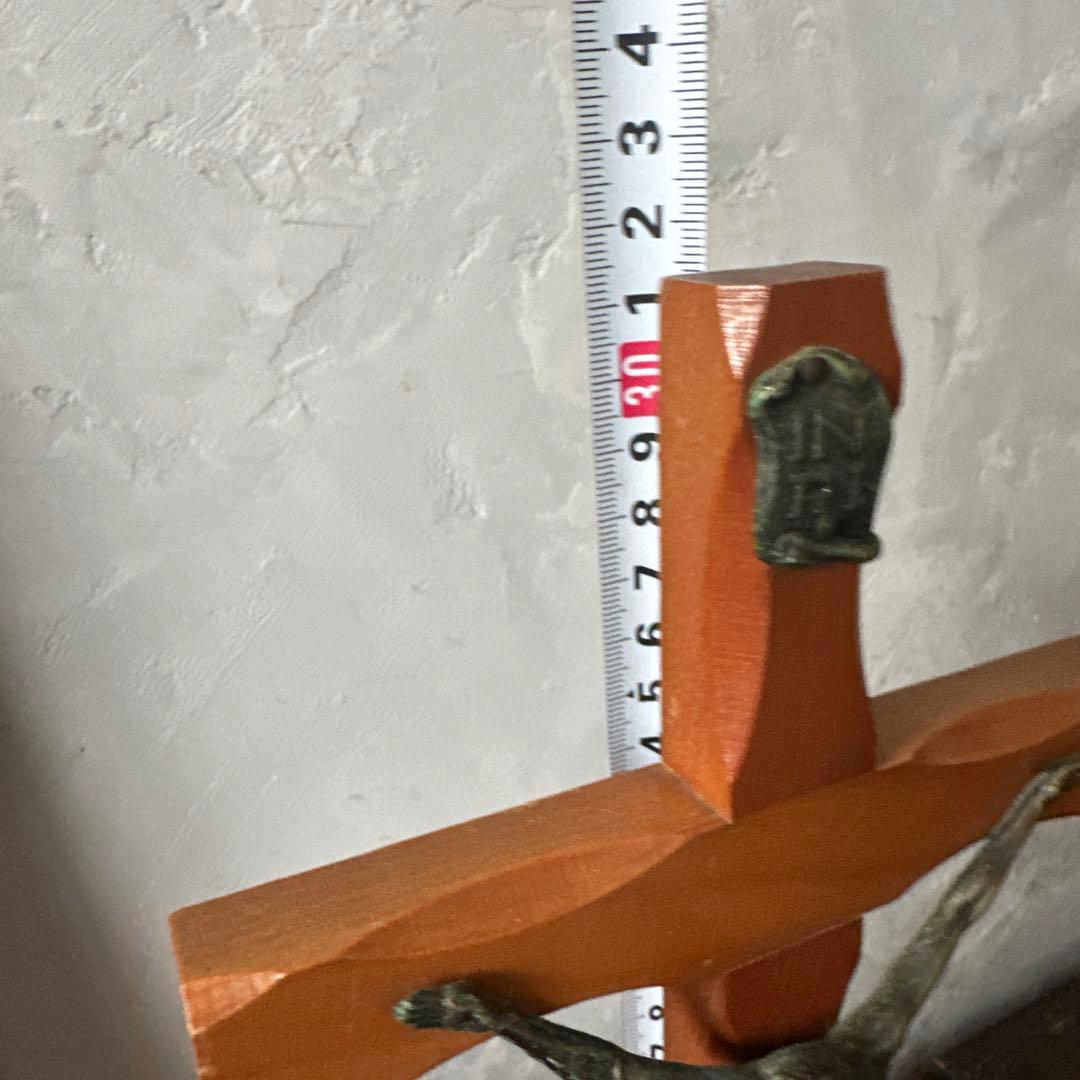 瞬間的お値下げ‼️木製十字架 INRI付き　ヴィンテージ