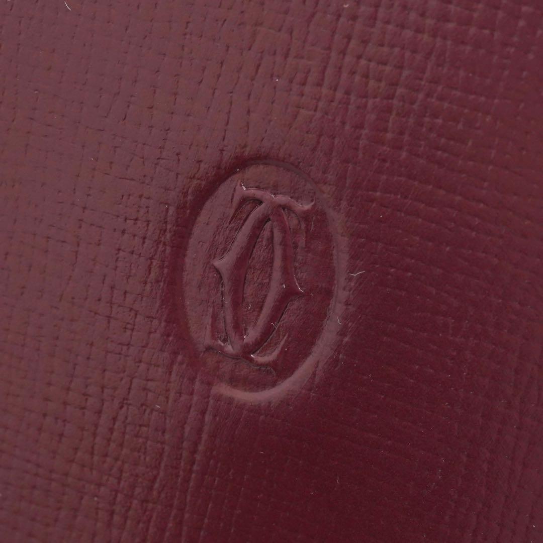 ✨極美品✨　Cartier ミニ財布　マストライン　ドゥーブルC 二つ折り　刻印