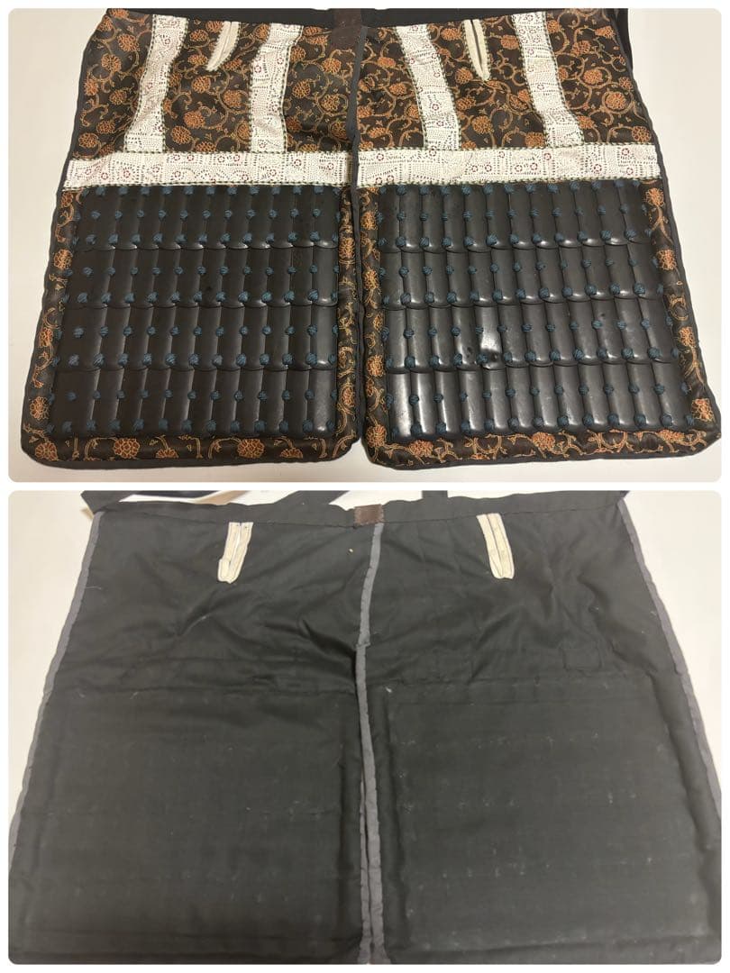 美品！丸武工房製　等身大甲冑　紺糸威伊予札二枚胴具足