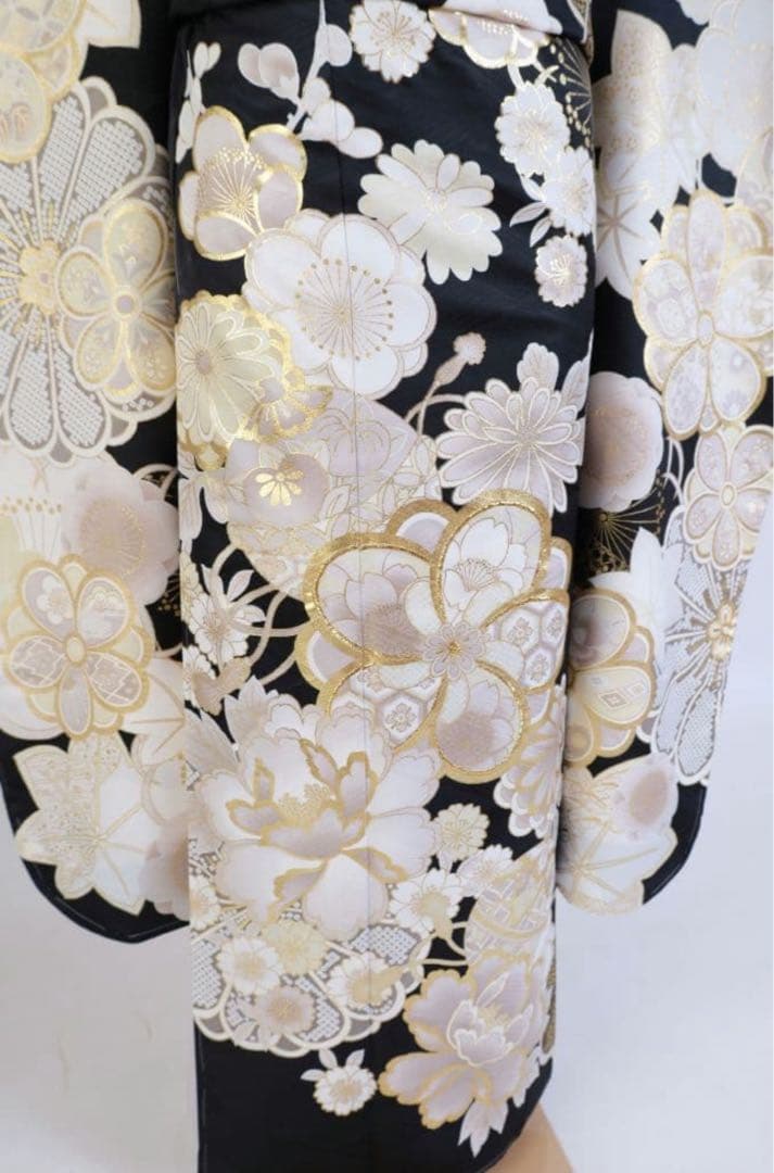 振袖 セット 黒白 ファーつき