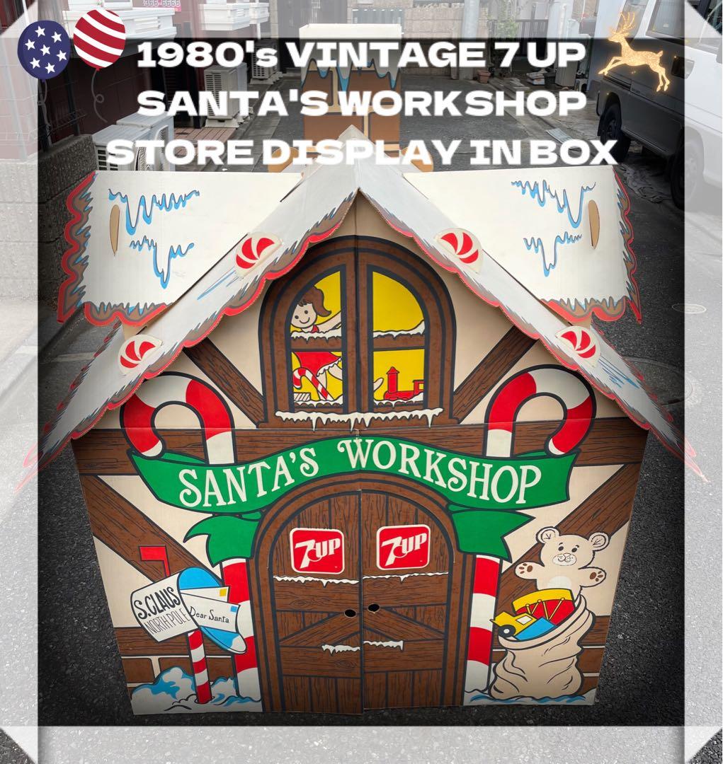 珍品！アメリカ買付け1980's Vintage 7up SANTA WORKS