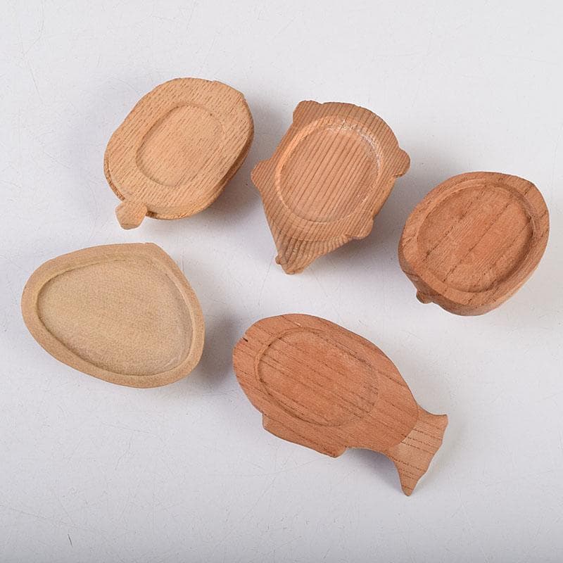 茶道具　木彫　亀香合　魚香合など　5点まとめて　V　R9240