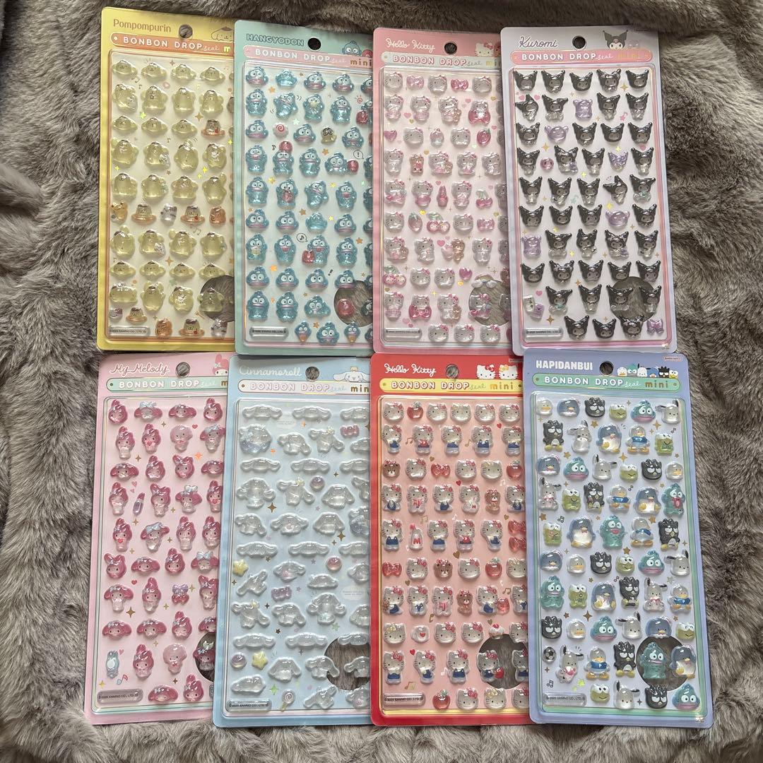 サンリオミニ　ボンボンドロップ シール 8枚セット
