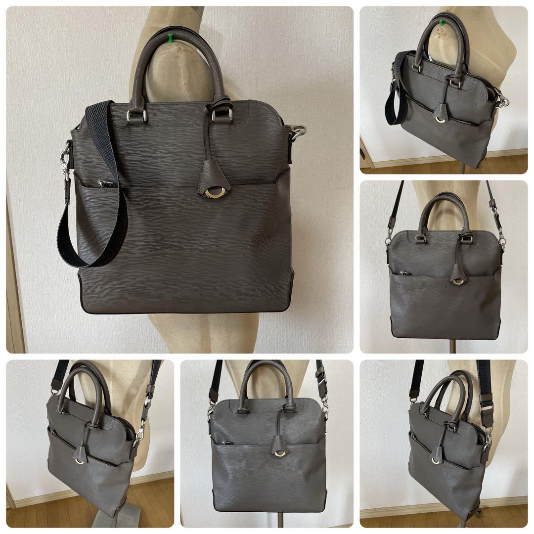 アニアリaniary 2WAYブリーフケース16-02002ウェイブレザー中古