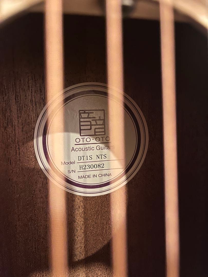 美品◎音音 ミニアコースティックギター DT1S NTS ナチュラルサテン