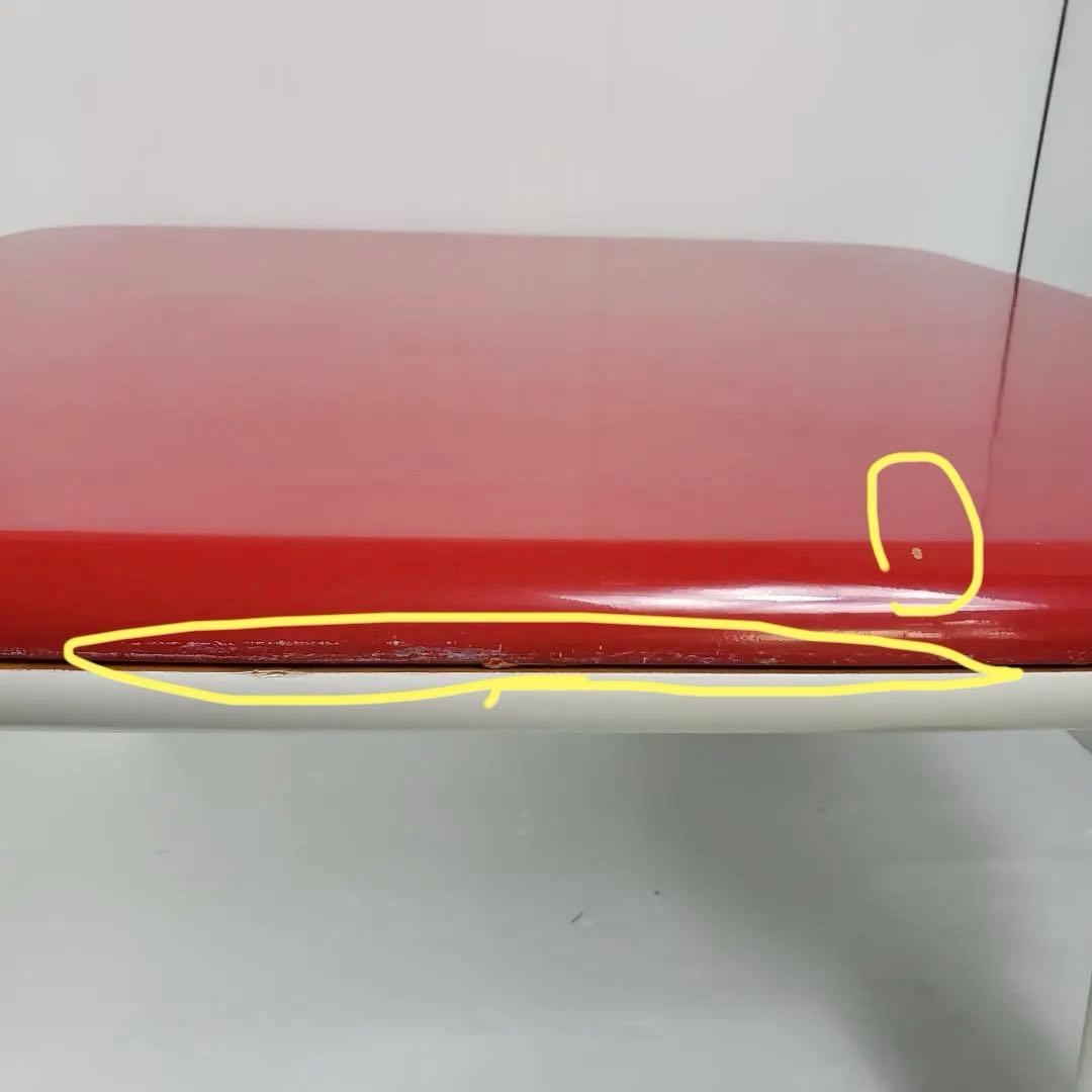 昭和レトロ　赤色　コタツ　藤原ファニチャー