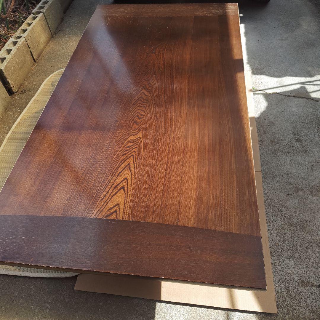 昭和レトロ　カリモク　高級ロー&ハイテーブル　切り替え式　ちゃぶ台　送料込