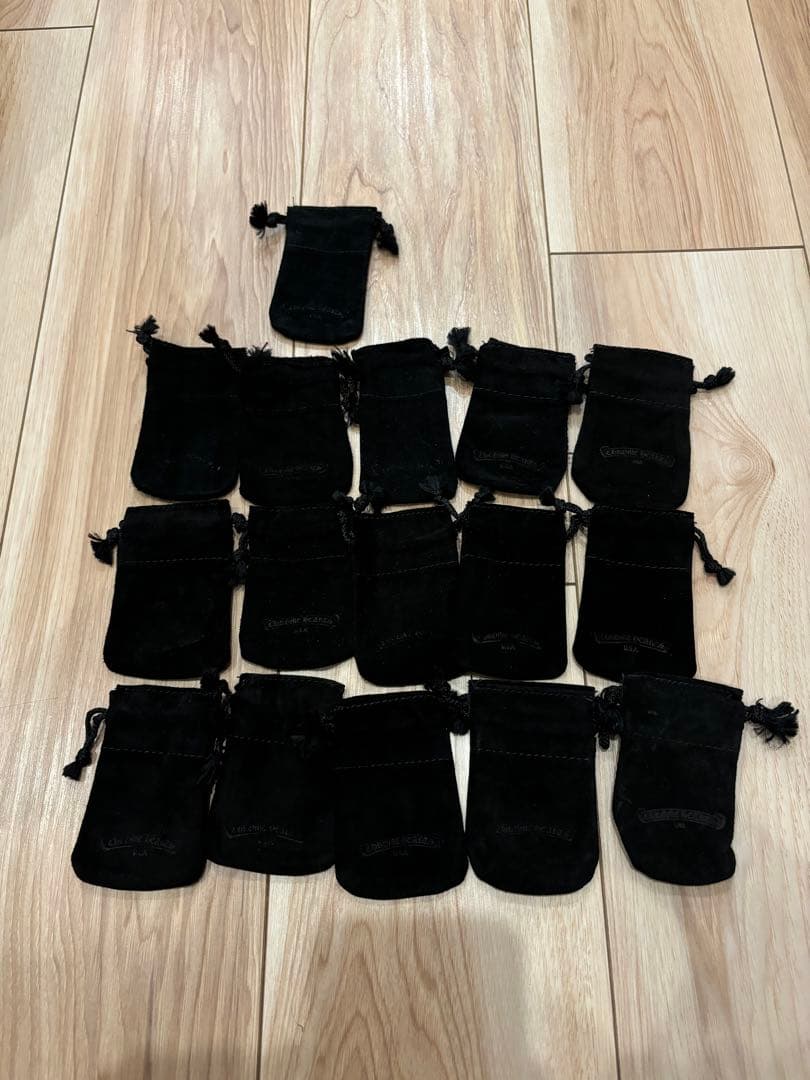 chrome hearts クロムハーツ　革袋　巾着　16枚