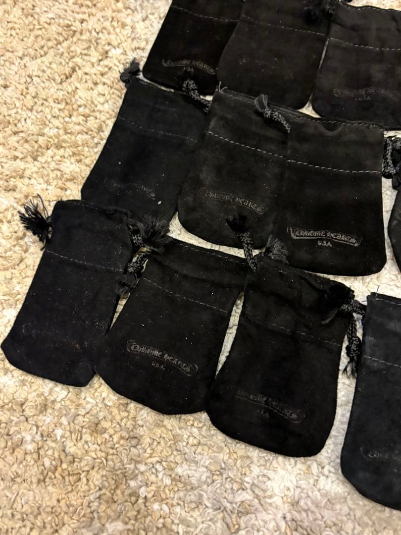 chrome hearts クロムハーツ　革袋　巾着　16枚