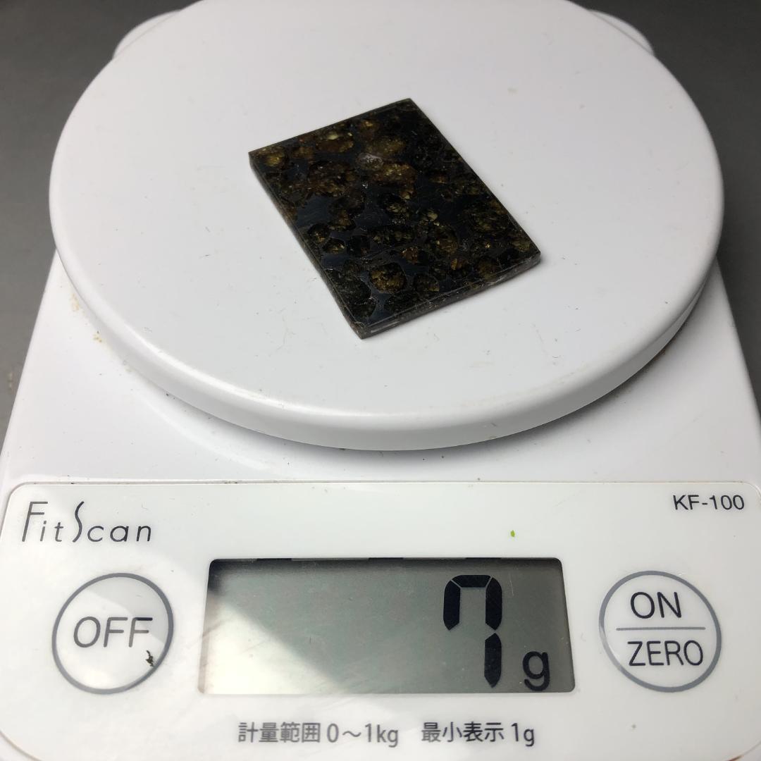 パラサイト隕石 隕石　石鉄隕石　セリコ隕石 美品　重さ約7ｇ　ケース付