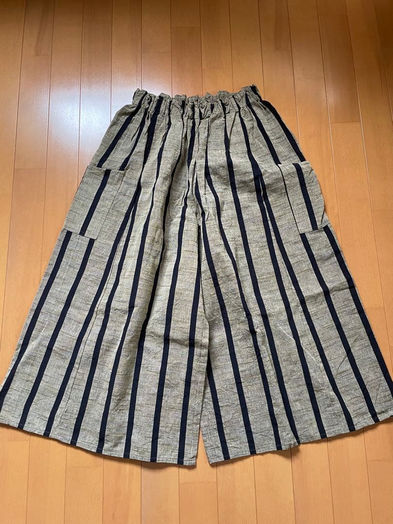 新品　ヤンマ産業　キュロット　ロング丈＋5㎝　ともえ縞