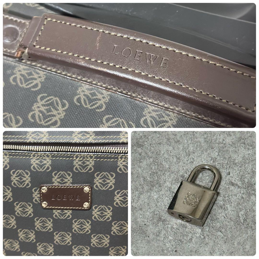 LOEWE キャリーケース アナグラム レザー