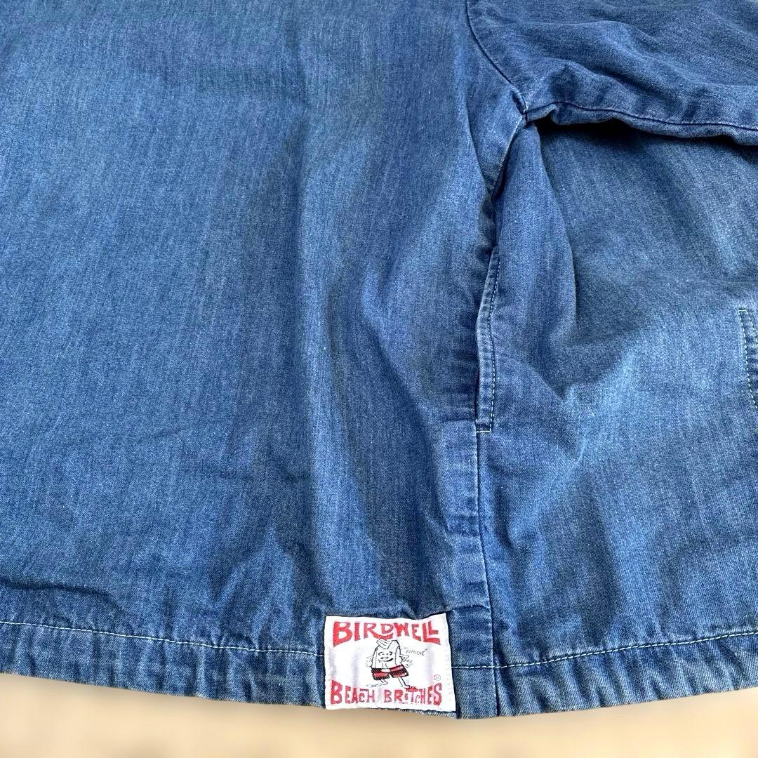 BIRDWELL デニムジャケット チェック柄L. MADE IN U.S.A.