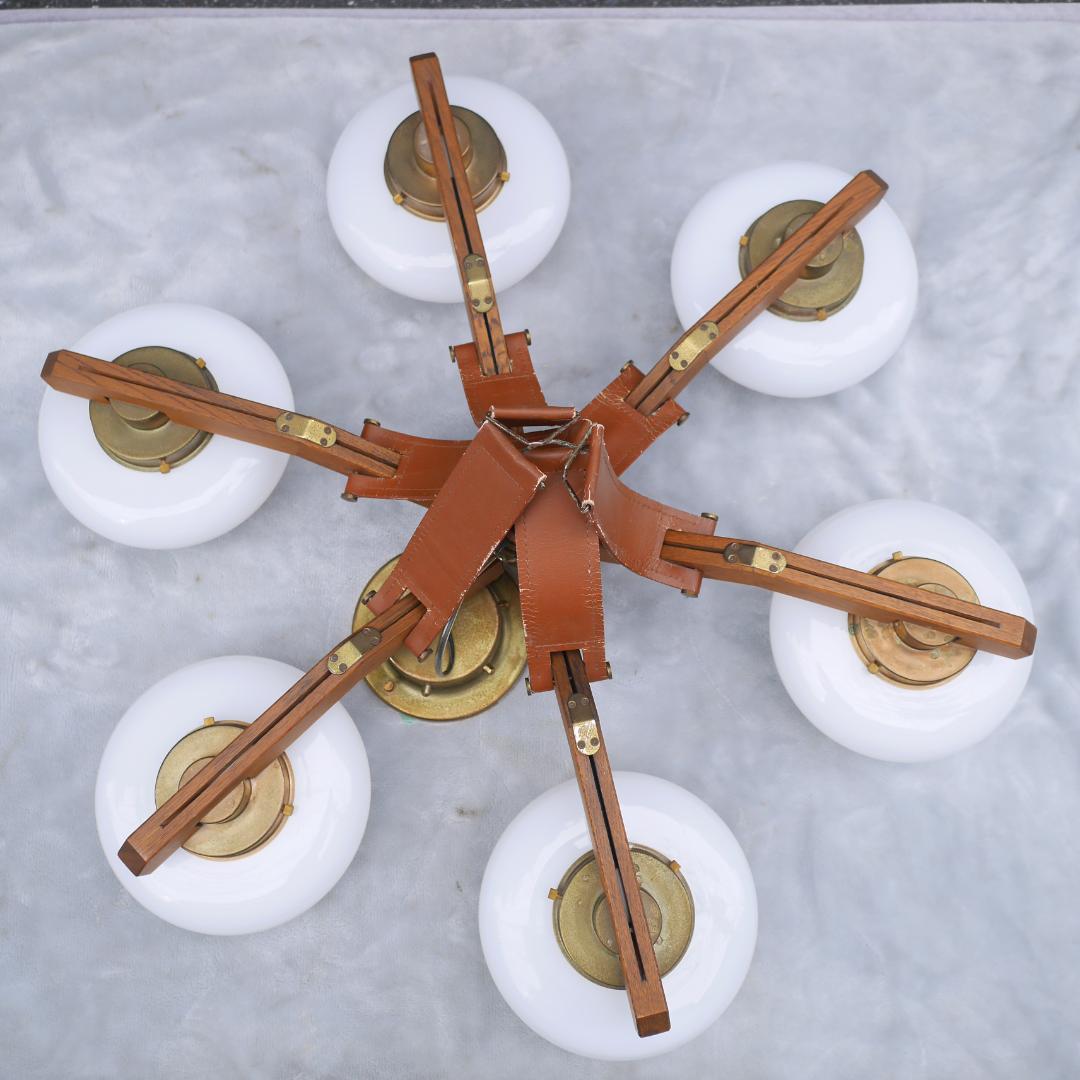 yamagiwa ヤマギワ ミッドセンチュリー シャンデリア 6灯 天井 照明