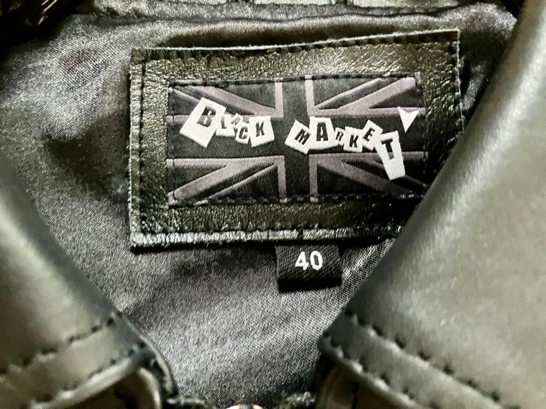 BLACK MARKET シングルライダース 牛革 サイズ40 L相当