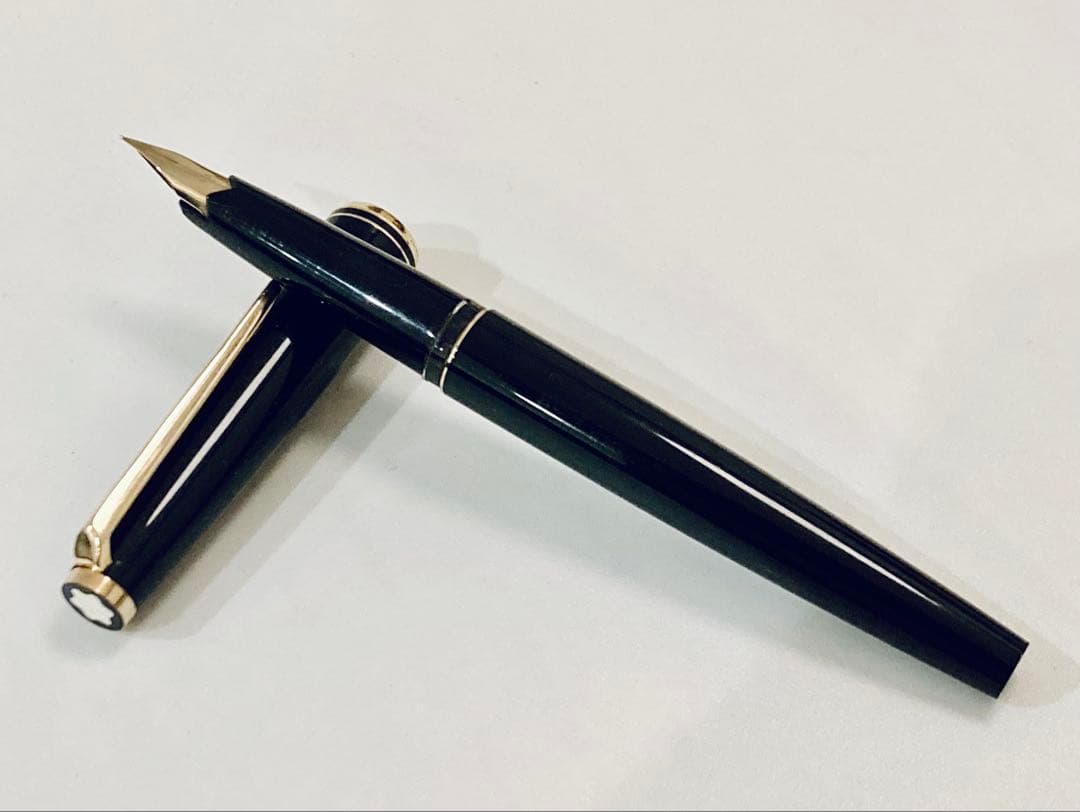 ペン先14金◆モンブラン高級万年筆14K MONTBLANC 1970sブラック