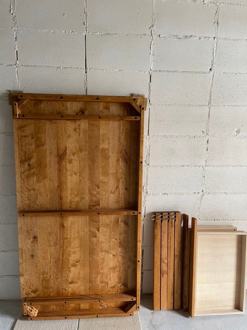 美品　MUJI 無印良品　オーク無垢材　ダイニングテーブル　引出し付