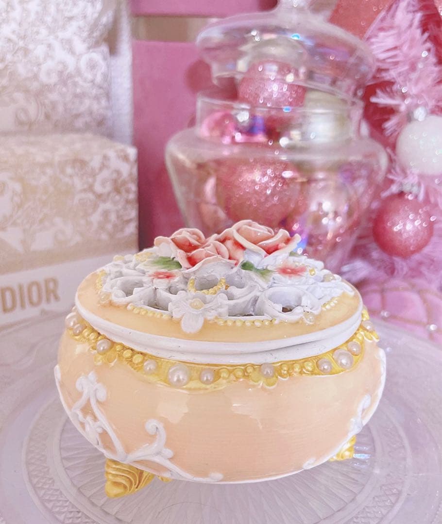 入手困難♡レア♡アンティーク♡リズリサ キャミソール♡小物入れ♡姫系♡薔薇雑貨♡