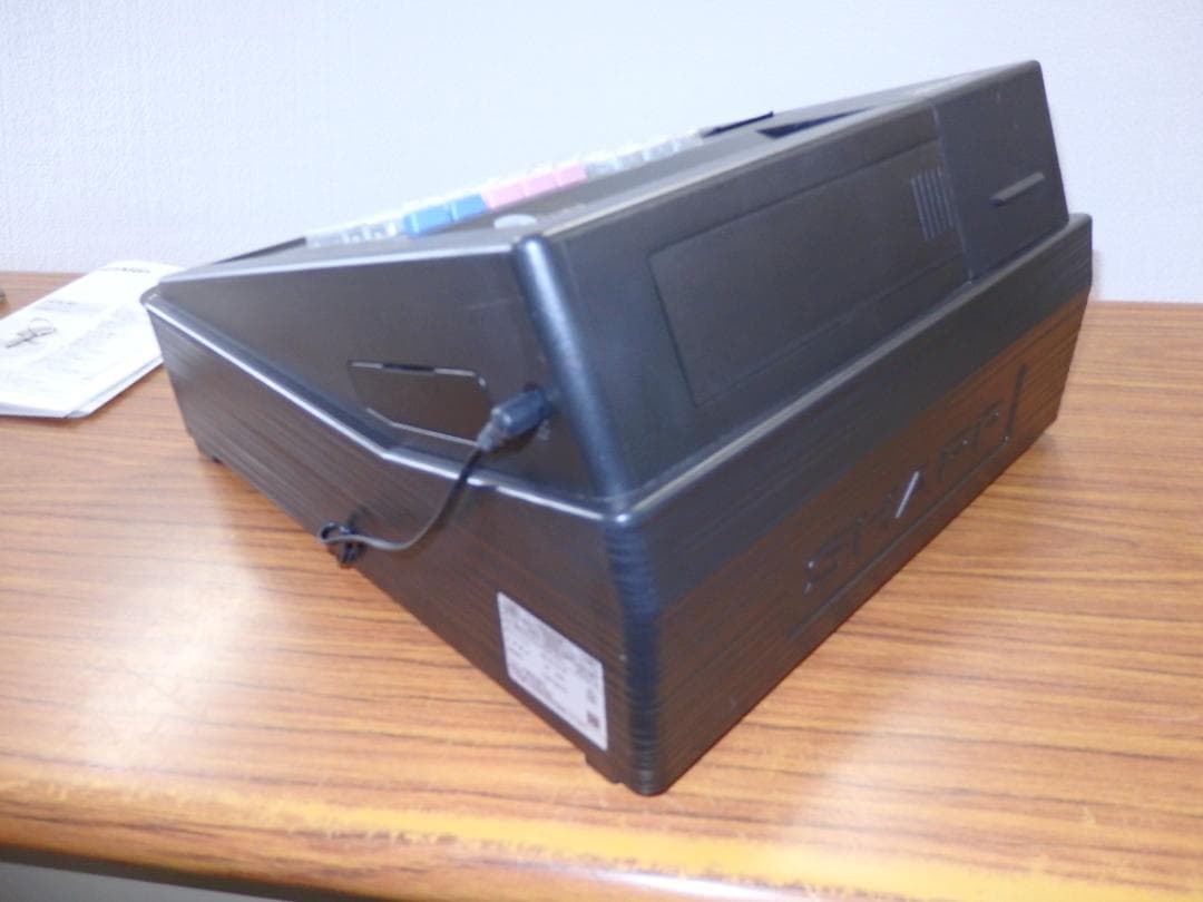 5210 美品設定無料 XE-A147 シャープ ８部門 レジスター 横型領収証