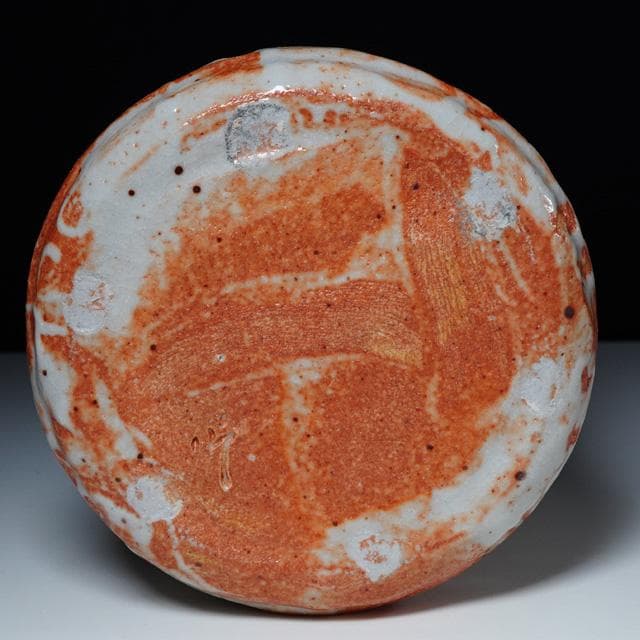 加藤光右衛門　志野水指　共箱　茶道具　美濃　陶器　山十窯　十右衛門