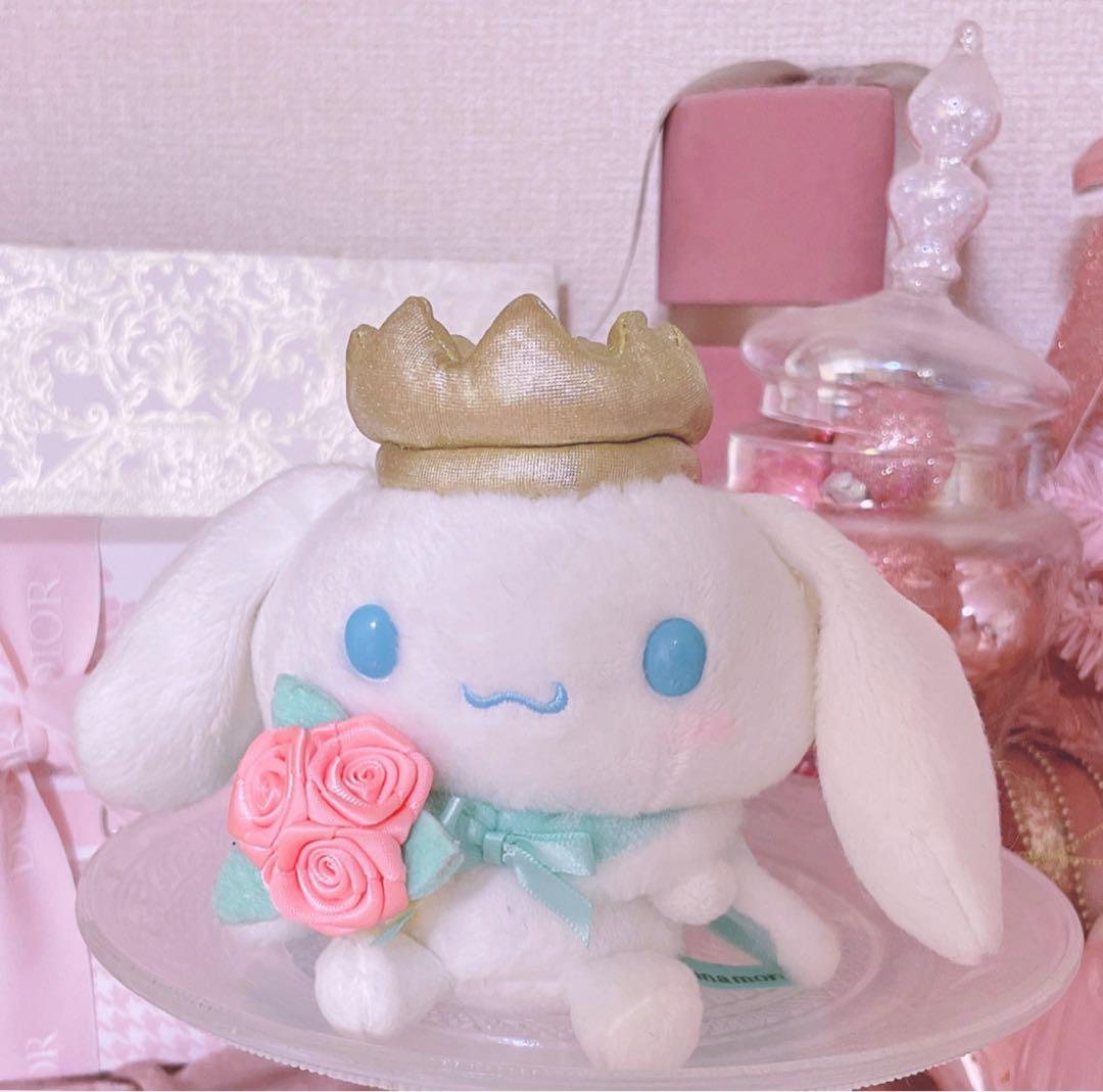 超激レア♡希少♡サンリオ♡シナモロール♡マスコットホルダー♡LIZLISA♡王冠