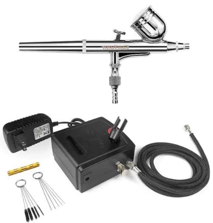 【❤超豪華フルセット❣プロ愛用の抜群な性能性♪❤】エアブラシ＆コンプレッサー