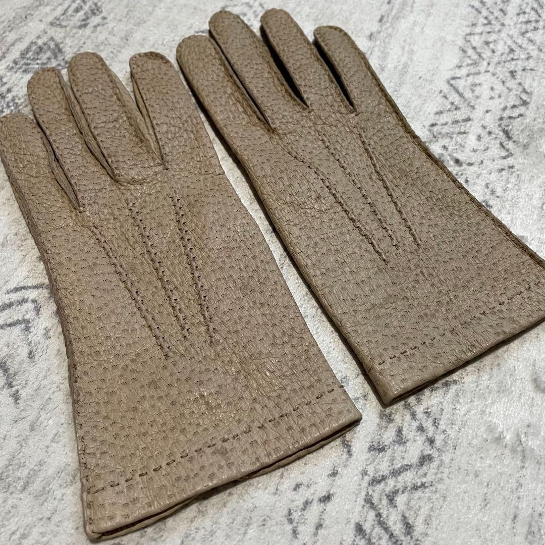 ペッカリー グローブ 革手袋 ベージュ