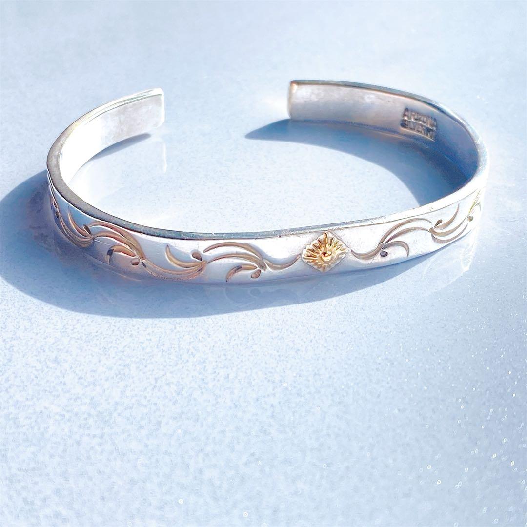 ARIZONA FREEDOM K18 b7-d太陽神 唐草バングル