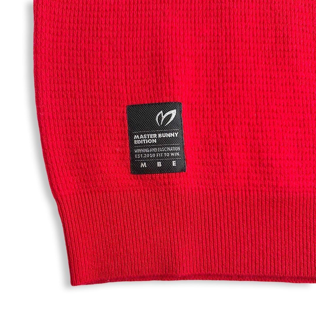 547 マスターバニー レディース ゴルフウェア ウールカシミヤニット 赤 2