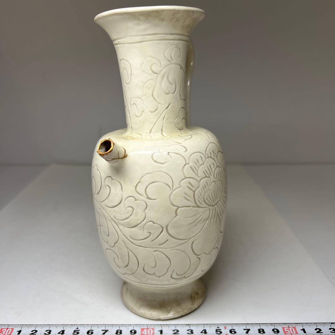 中国宋時代　掻落白釉水注　高さ21.7㎝　東Y7-0806⭐︎2Fトトチル
