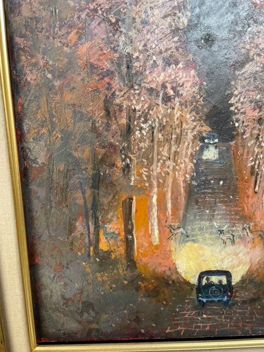 絵画、油絵、額縁