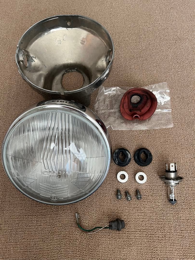 釣り人ページCIBIE 407モデル ヘッドライト 丸型 取り付け金具付き