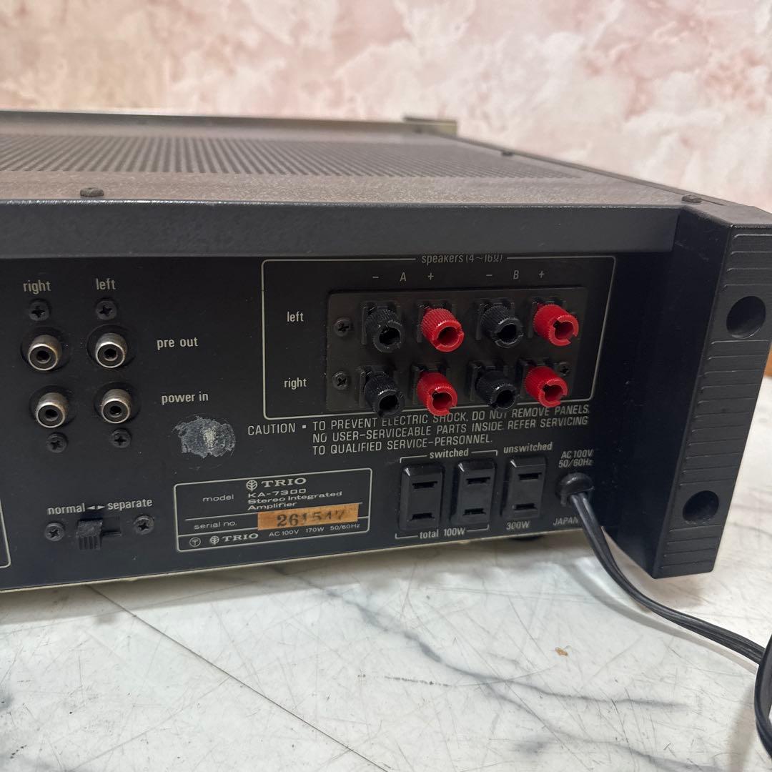 【*2様 TRIO トリオ KA-7300ステレオインテグレーテッドアンプ