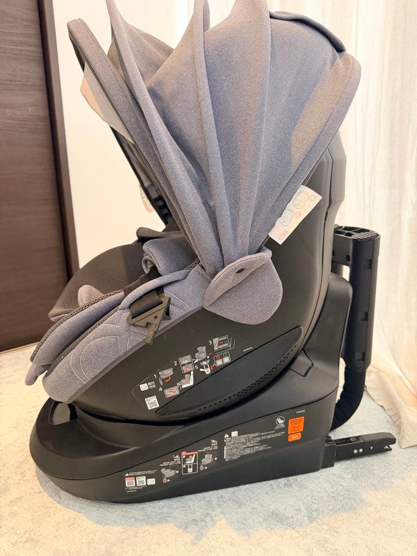 AILEBEBE 回転式チャイルドシート グレー　クルット4i ISOFIX
