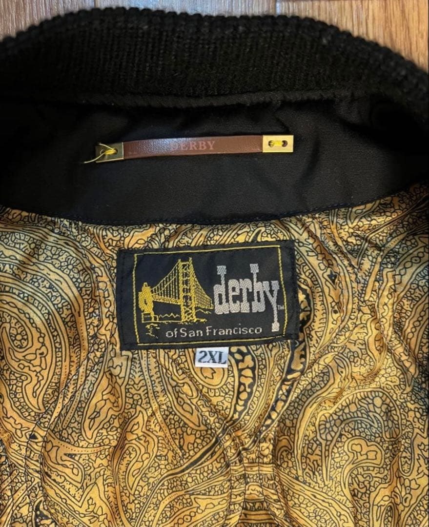 Derby of Sanfrancisco ダービージャケット 2XL 黒金