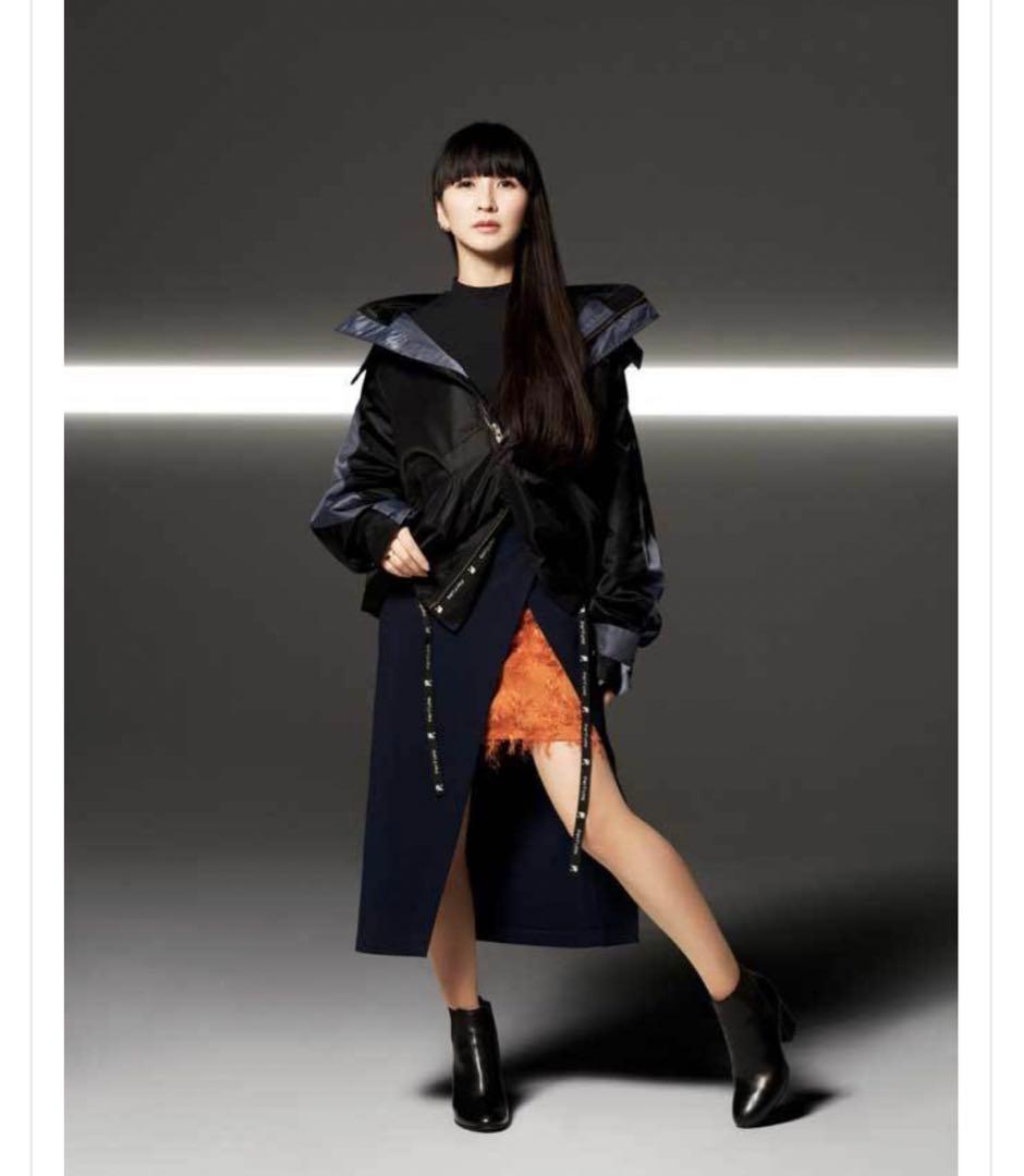 Perfume closet カラーブラックナイロンジャケット　アウター