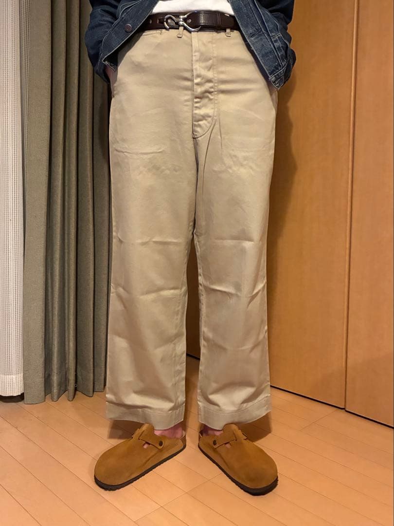 50s M-45 チノパンツ US ARMY 45カーキ ヴィンテージ