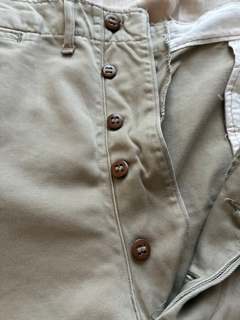 50s M-45 チノパンツ US ARMY 45カーキ ヴィンテージ