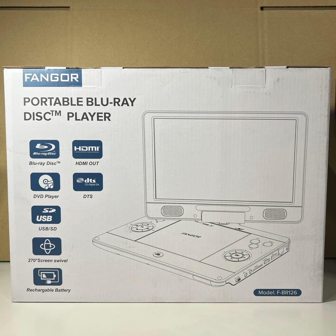 G234 FANGOR ポータブルブルーレイディスクプレーヤー FBR125