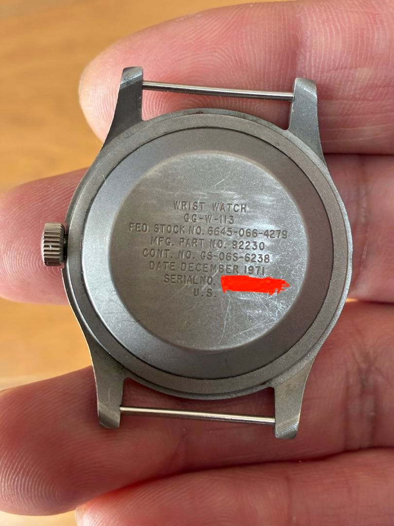 米軍パイロット用軍用時計 GG-W-113 2024年OH済（1月7日まで出品）